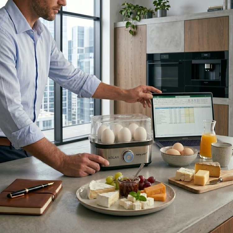تخم مرغ پز کولاکس 6 تایی تمام استیل